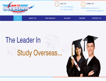 Tablet Screenshot of lead2overseas.com